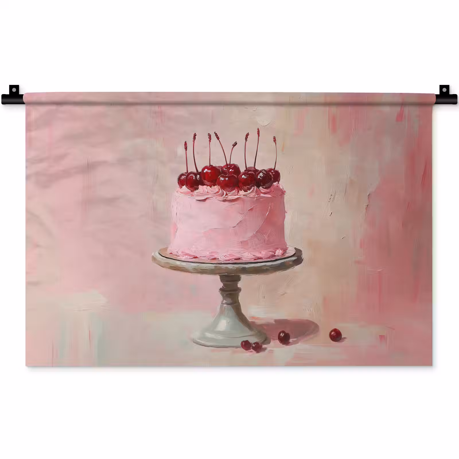 Wandkleed - Taart - Pink - Cherry — 1