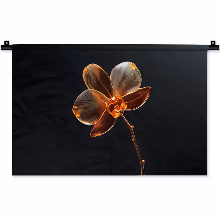 Wandkleed - Orchidee - Doorzichtig - Bloem — 1
