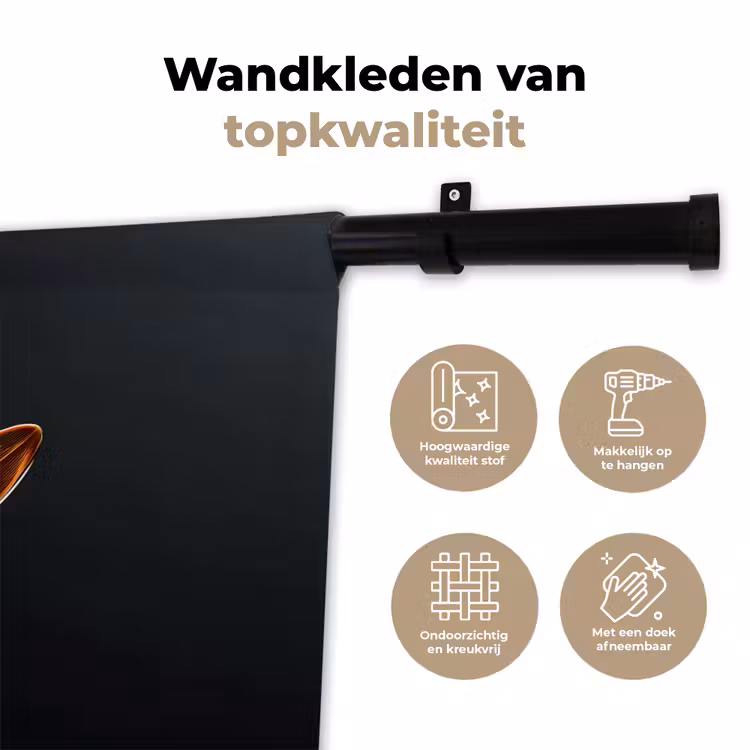 Wandkleed - Orchidee - Doorzichtig - Bloem — 3