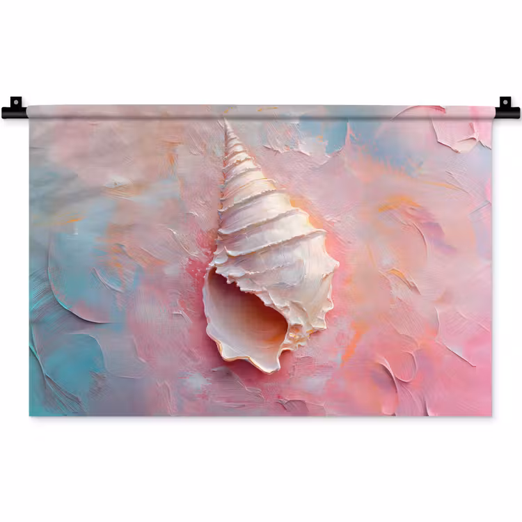 Wandkleed - Schelp - Pastel - Pink — 1