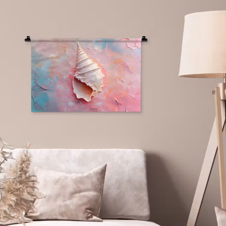Wandkleed - Schelp - Pastel - Pink — 2