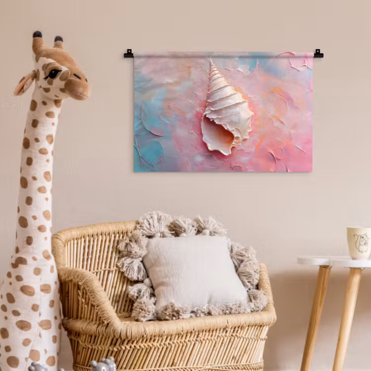 Wandkleed - Schelp - Pastel - Pink — 5