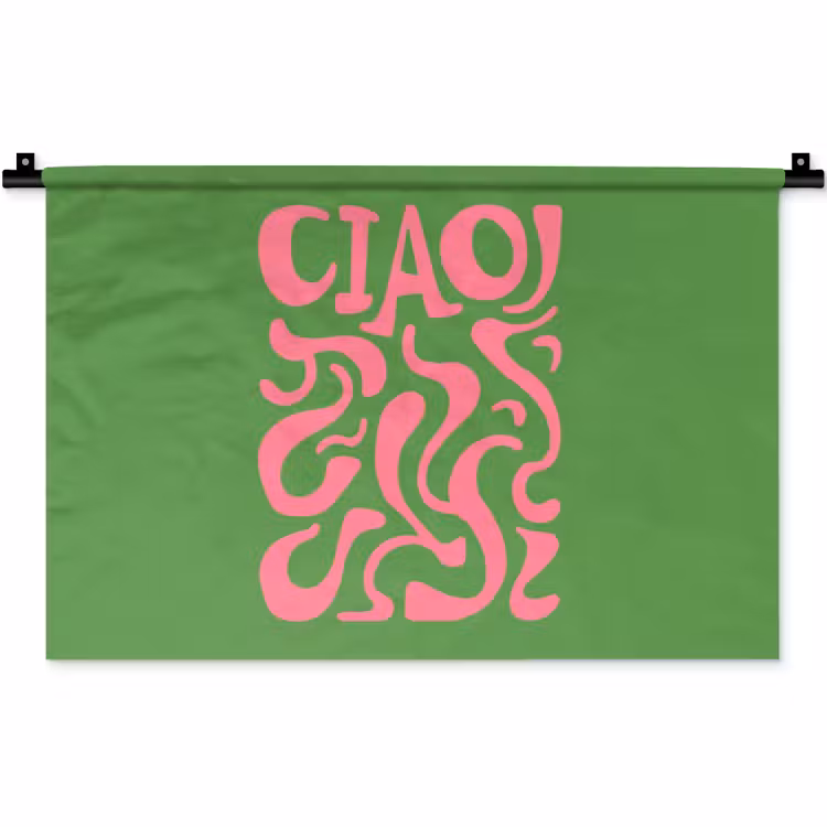 Wandkleed - Abstract - Roze - Ciao - Vormen — 1