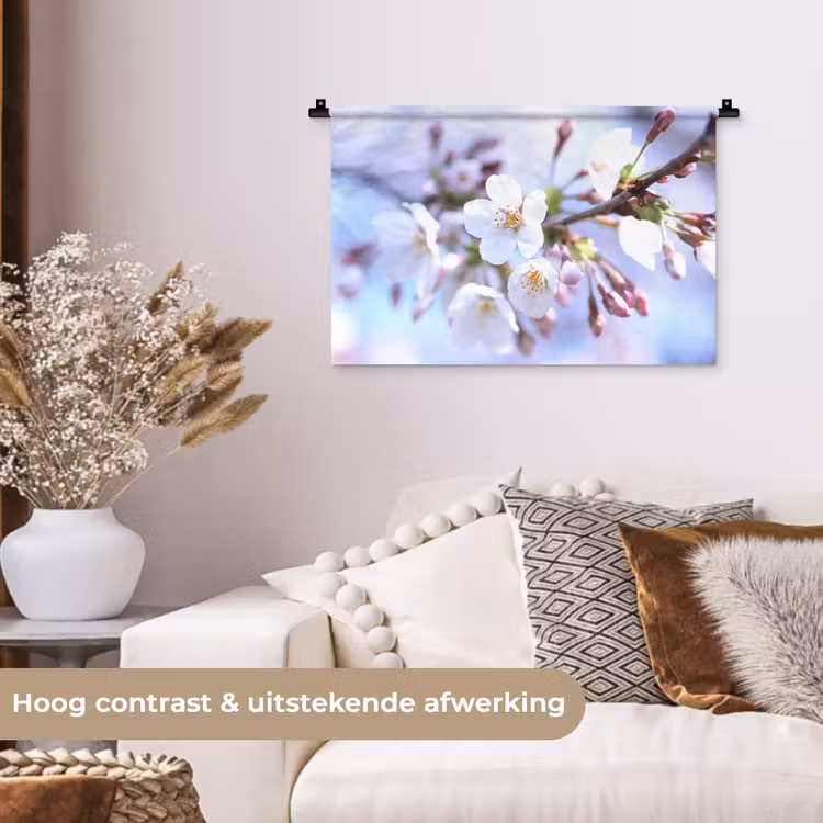 Wandkleed - Bloemen - Sakura - Tak - Bloesem takken — 4