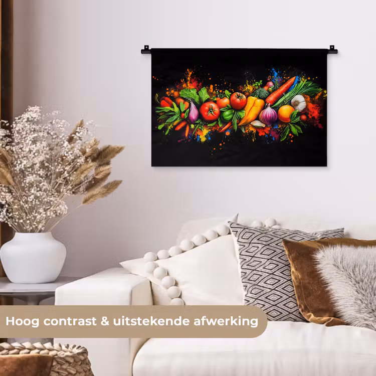 Wandkleed - Groente - Eten - Kruiden - Graffiti - Koken — 4