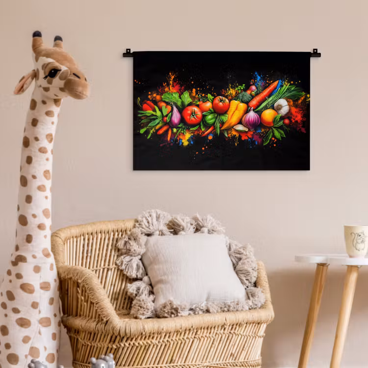 Wandkleed - Groente - Eten - Kruiden - Graffiti - Koken — 5