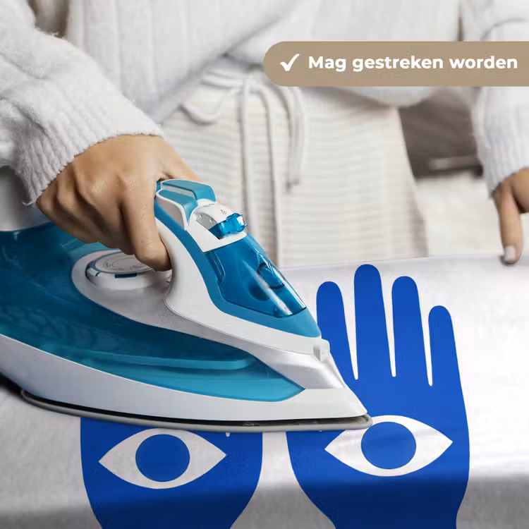Wandkleed - Handen - Twee - Ogen - Blauw — 6
