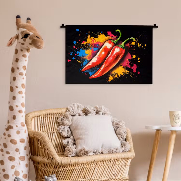Wandkleed - Peper - Graffiti - Verf - Abstract - Modern - Kleurrijk — 5