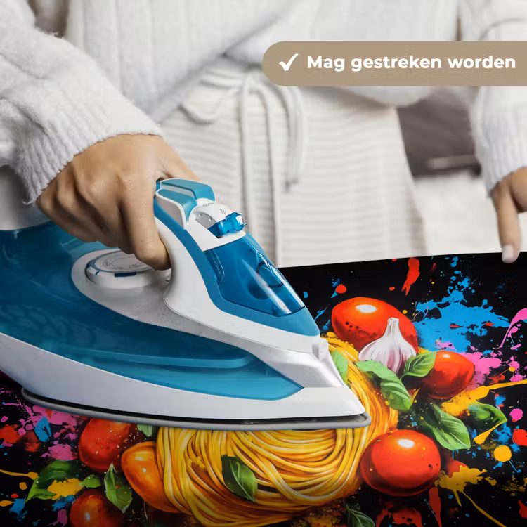 Wandkleed - Spaghetti - Graffiti - Verf - Kleurrijk - Eten - Modern — 6