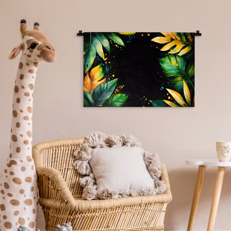 Wandkleed - Bladeren - Groen - Geel - Verf - Jungle — 5