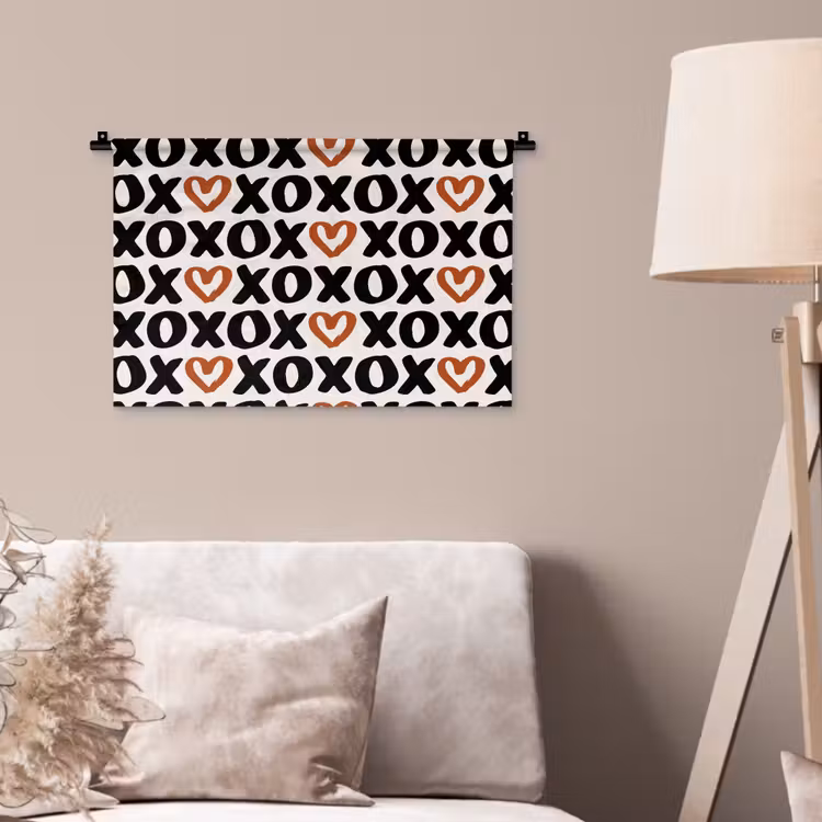 Wandkleed - Liefde - Patroon - Typografie — 2