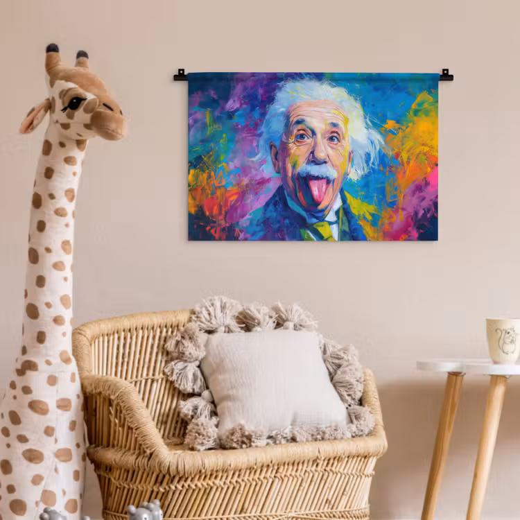 Wandkleed - Oude man - Expressief - Kleurrijk — 5