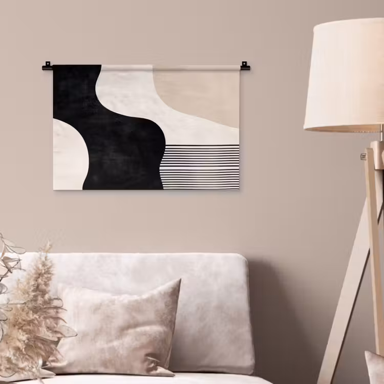 Wandkleed - Abstract - Japandi - Beige - Modern — 2