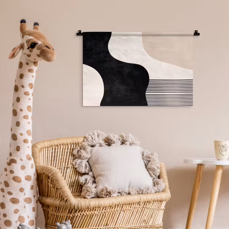 Wandkleed - Abstract - Japandi - Beige - Modern — 5