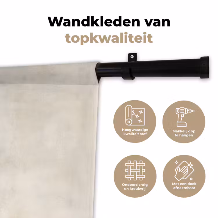 Wandkleed - Japandi - Bamboe - Beige — 3