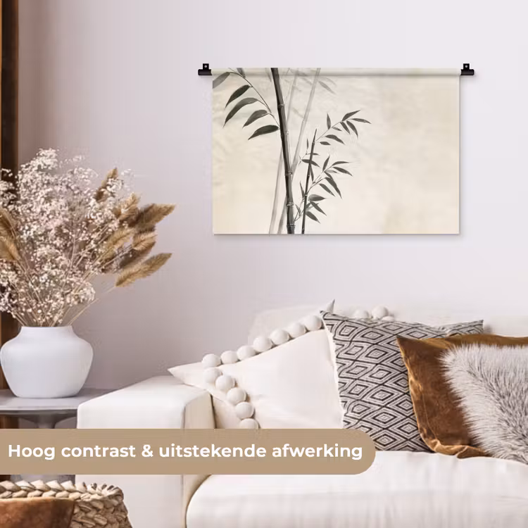 Wandkleed - Japandi - Bamboe - Beige — 4