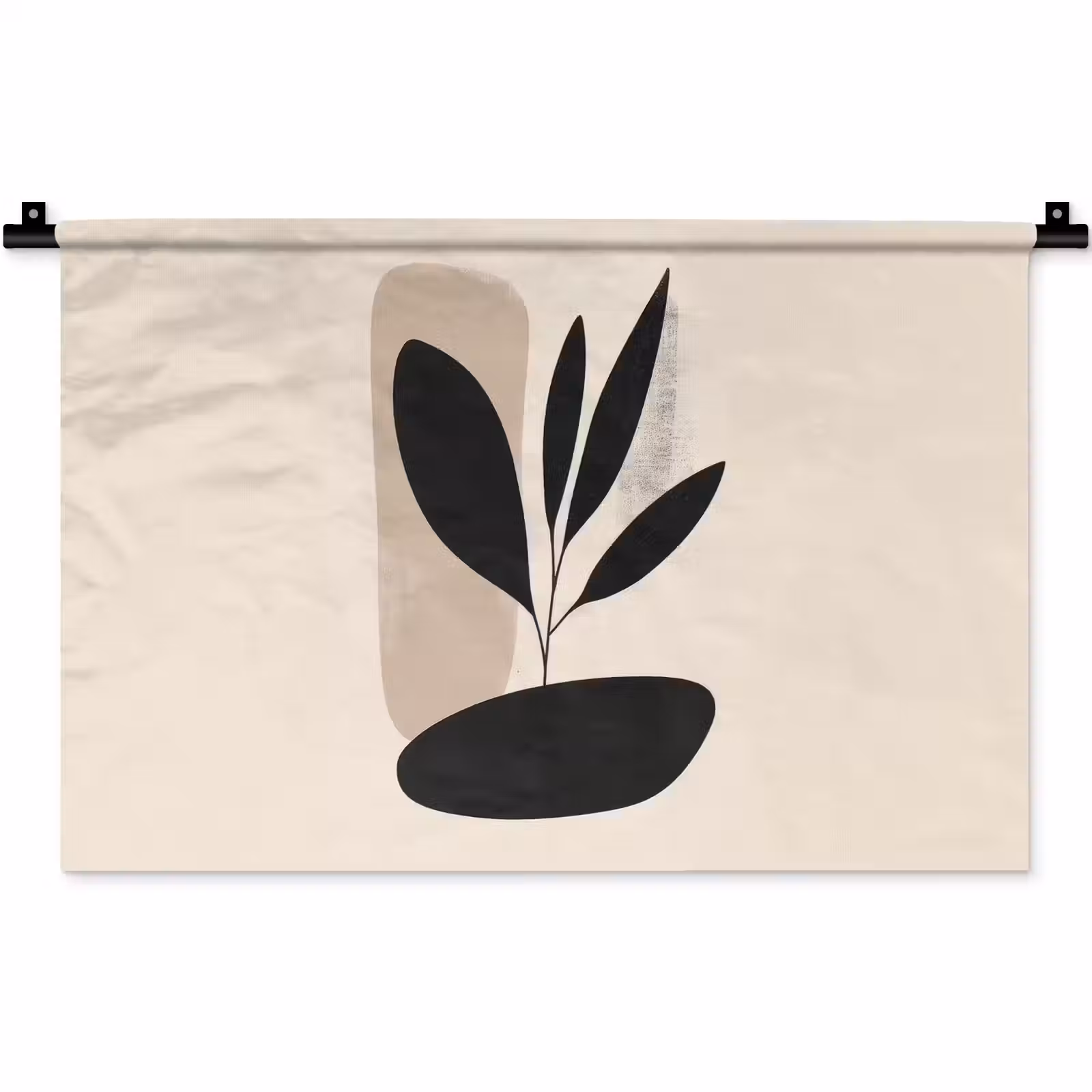 Wandkleed - Plant - Beige - Japandi — 1