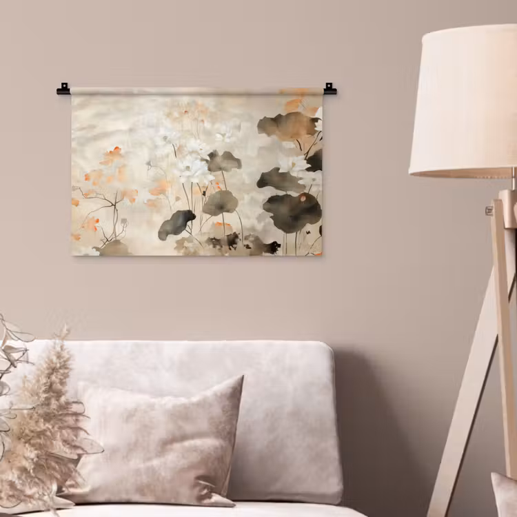 Wandkleed - Bloemen - Japandi - Wabi sabi — 2