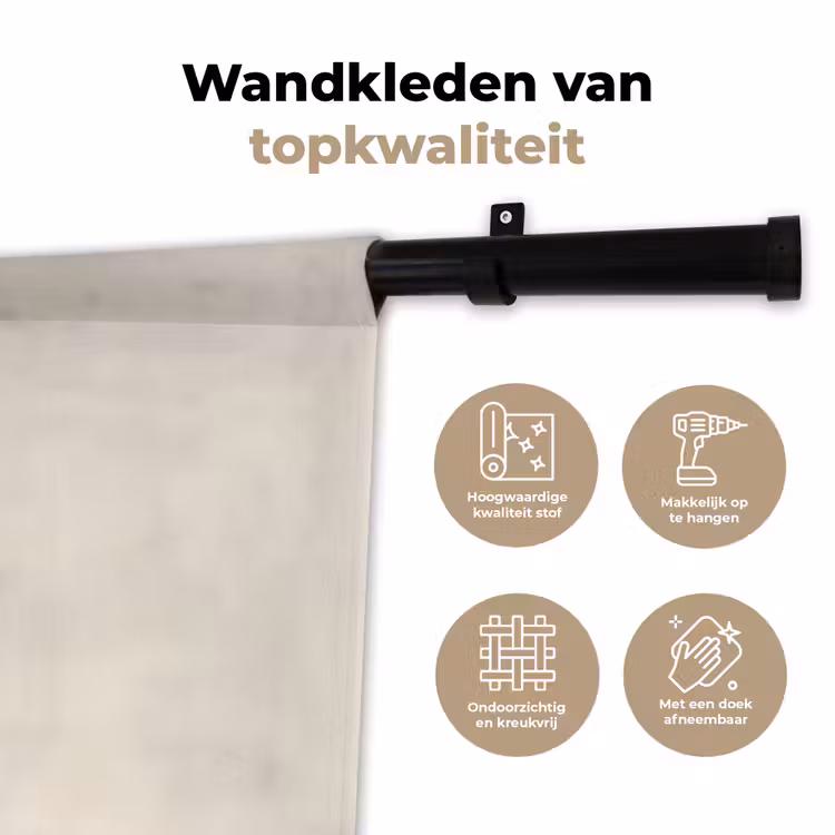 Wandkleed - Japandi - Wabi sabi - Beige — 3