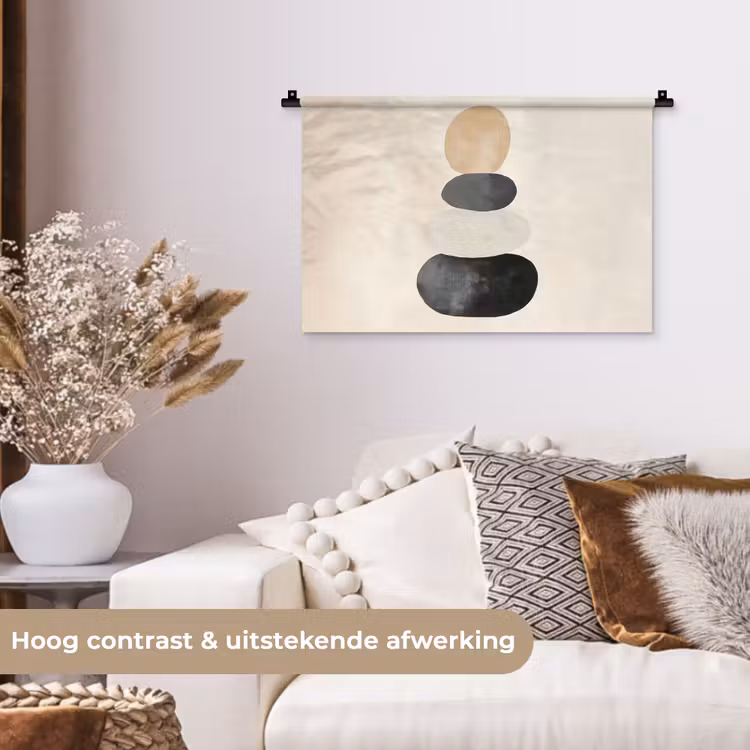 Wandkleed - Japandi - Wabi sabi - Beige — 4