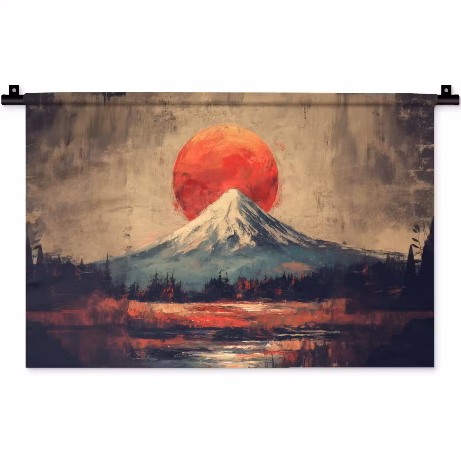Wandkleed - Bergtop - Sneeuw - Zon — 1