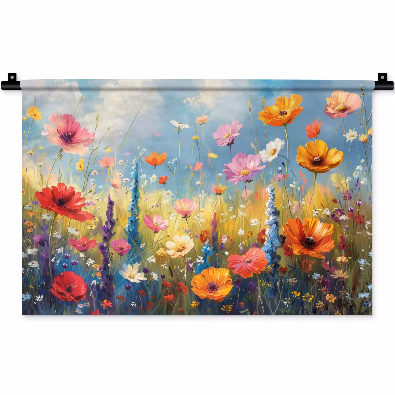 Wandkleed - Bloemen - Natuur - Botanisch - Kunst — 1