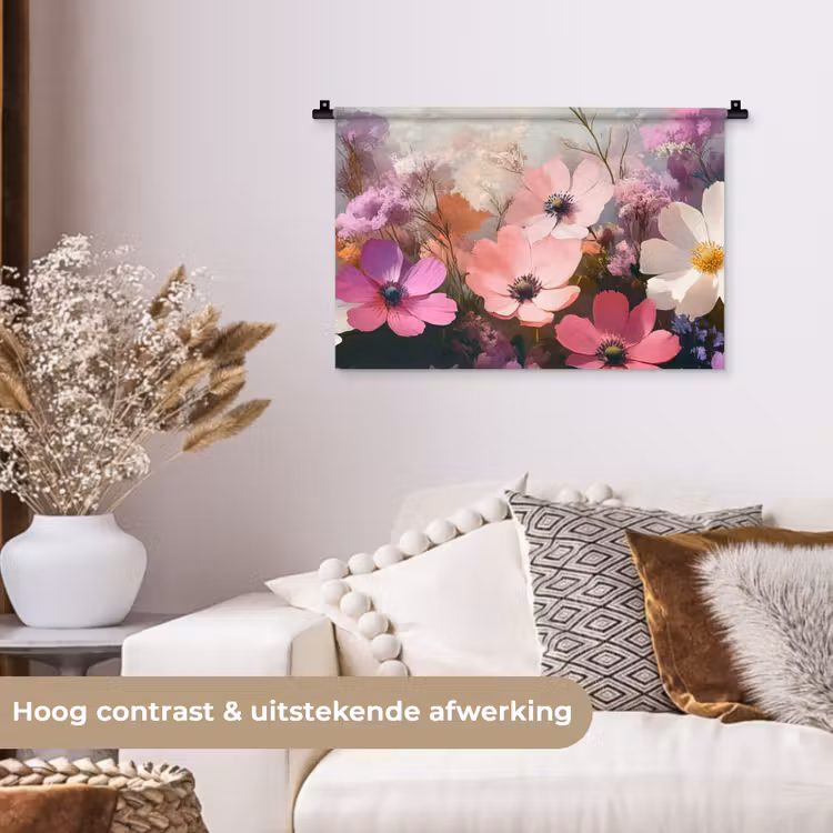 Wandkleed - Bloemen - Kleurrijk - Bloei — 4