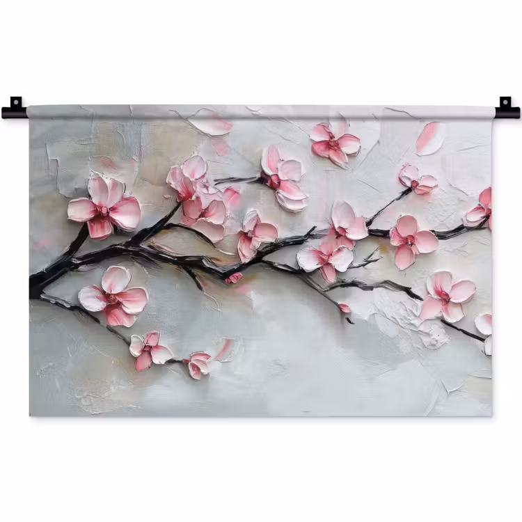 Wandkleed - Bloesem - Kunstzinnig - Roze - Sakura — 1