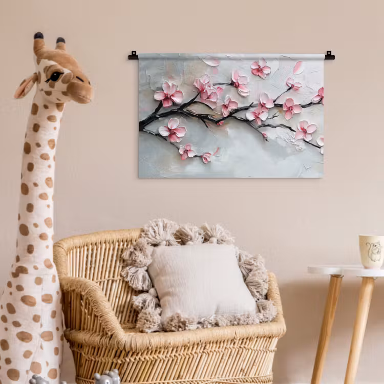 Wandkleed - Bloesem - Kunstzinnig - Roze - Sakura — 5