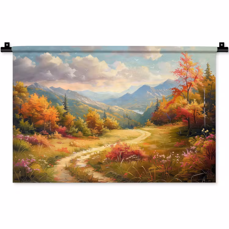 Wandkleed - Landschap - Illustratie - Natuur — 1