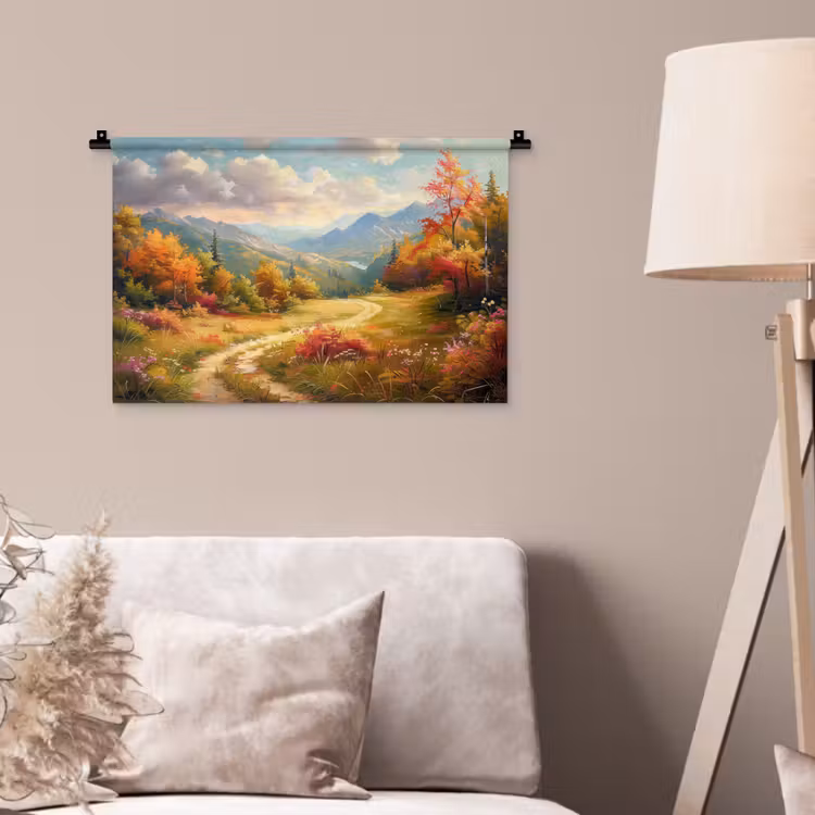 Wandkleed - Landschap - Illustratie - Natuur — 2