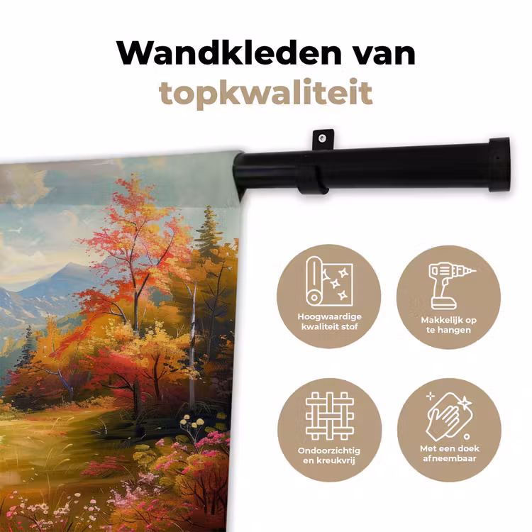 Wandkleed - Landschap - Illustratie - Natuur — 3