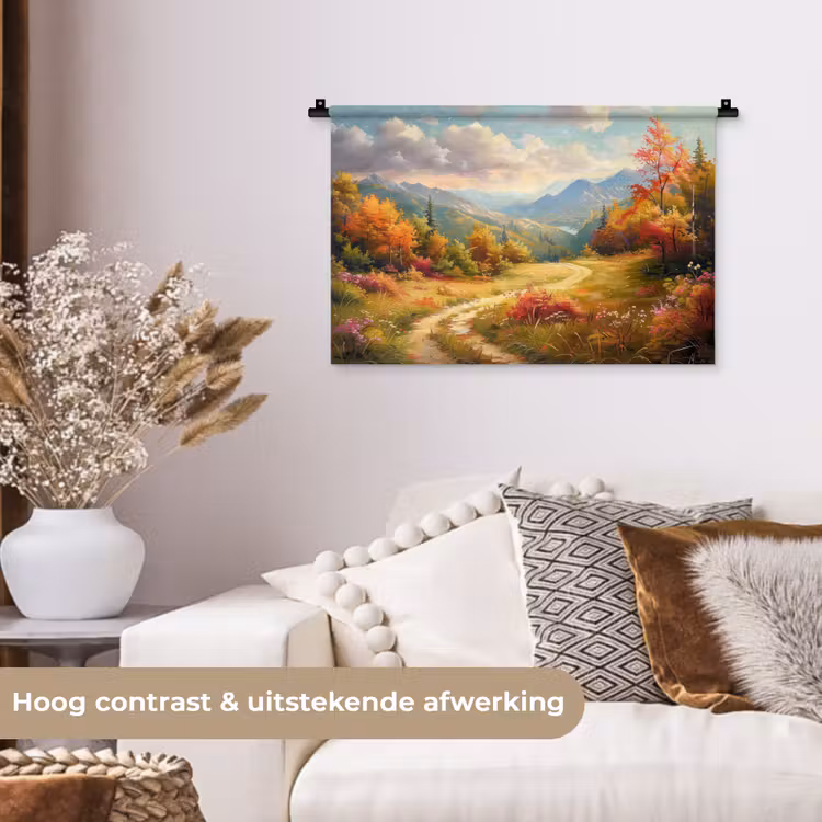 Wandkleed - Landschap - Illustratie - Natuur — 4