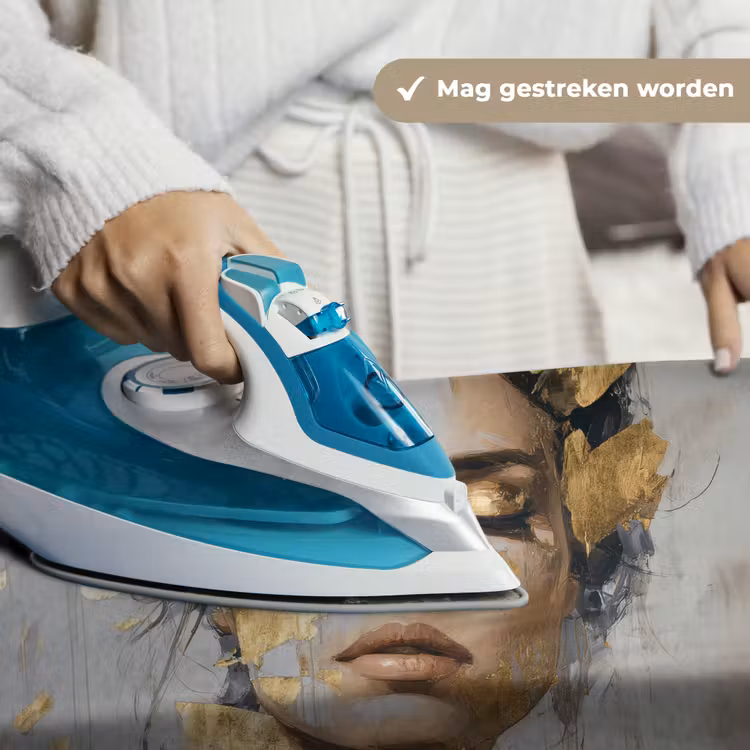 Wandkleed - Sierlijk - Vrouw - Goud - Ogen — 6