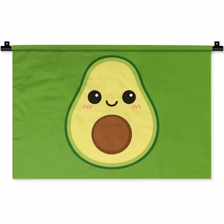 Wandkleed - Avocado - Groen - Speels — 1