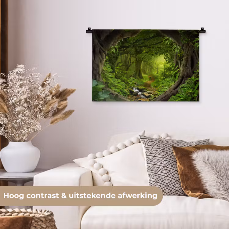 Wandkleed - Jungle - Groen - Natuur - Tropisch - Planten — 4