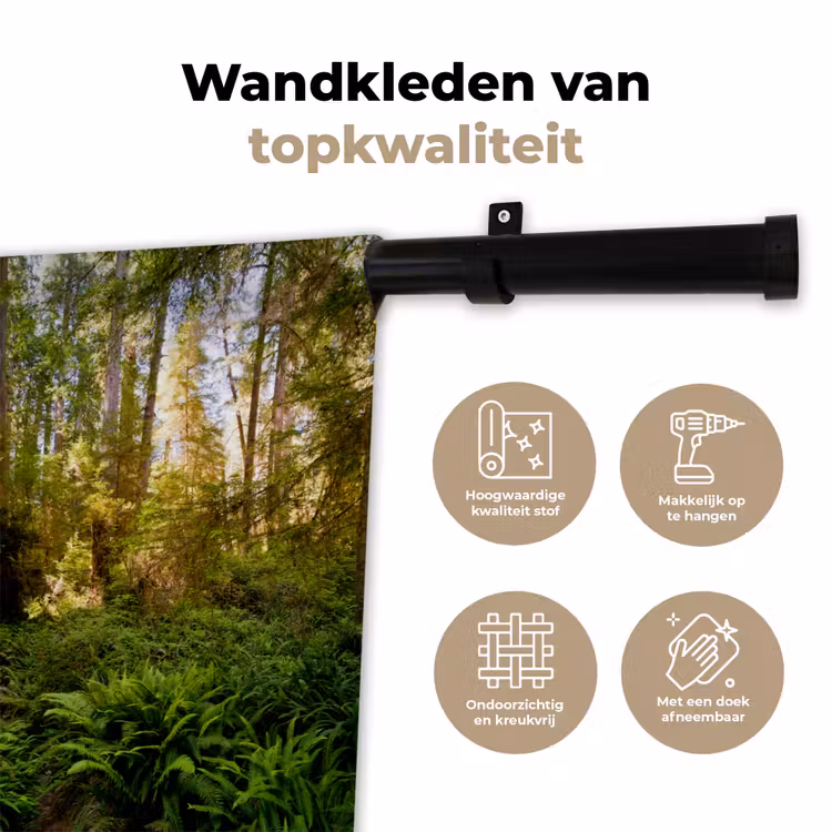 Wandkleed - Jungle - Natuur - Trap - Bomen — 3