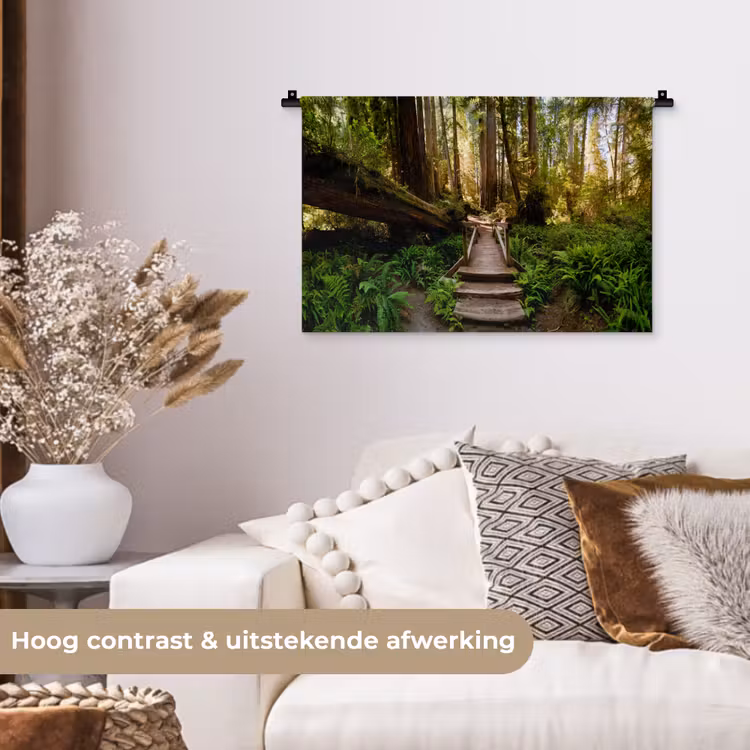 Wandkleed - Jungle - Natuur - Trap - Bomen — 4