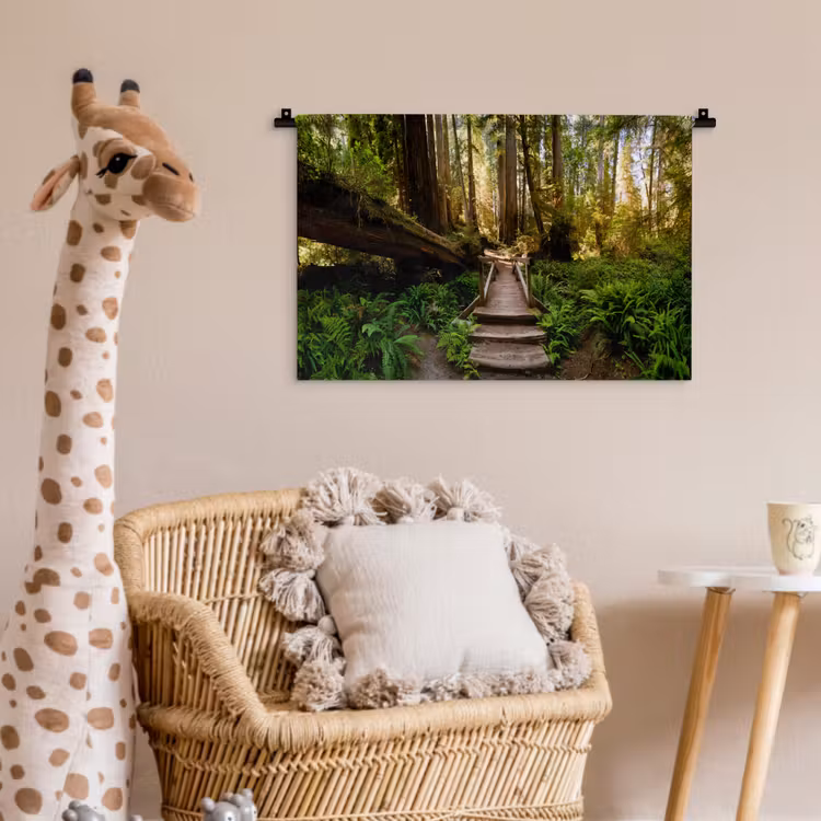 Wandkleed - Jungle - Natuur - Trap - Bomen — 5