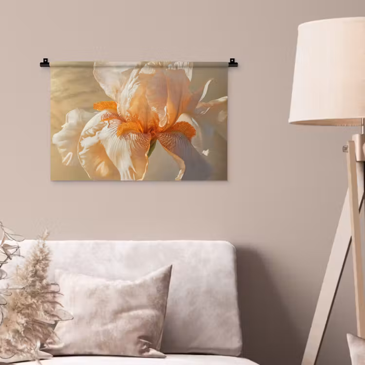 Wandkleed - Close up - Oranje - Iris — 2
