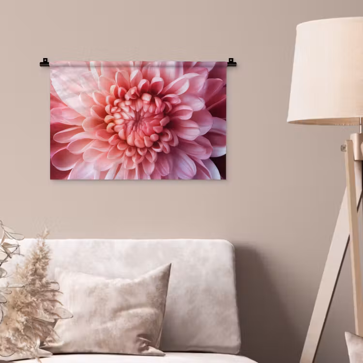 Wandkleed - Dahlia - Bloem - Close up - Roze — 2