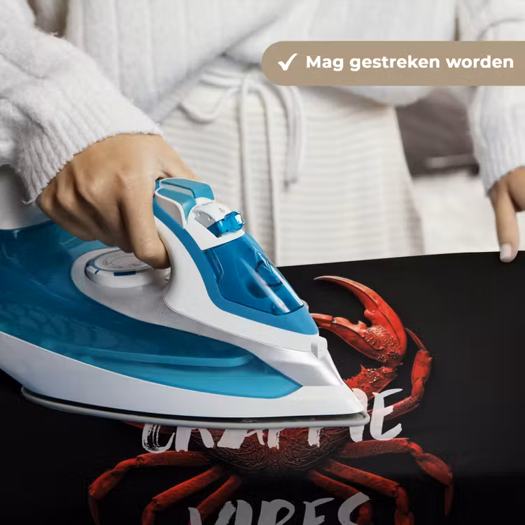 Wandkleed - Krab - Rood - Tekst - Zwart — 6
