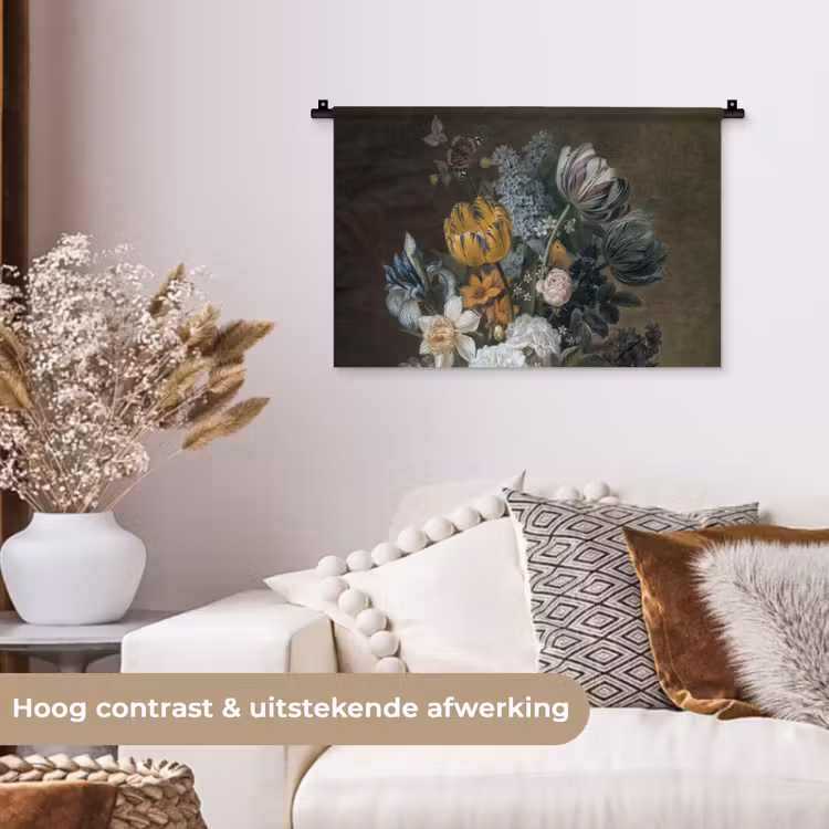 Wandkleed - Stilleven met bloemen - Schilderij van Eelke Jelles Eelkema — 4