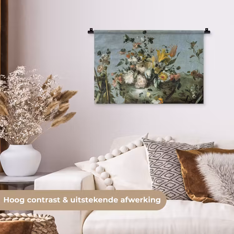 Wandkleed - Bloemen - Oude Meesters - Olieverf — 4