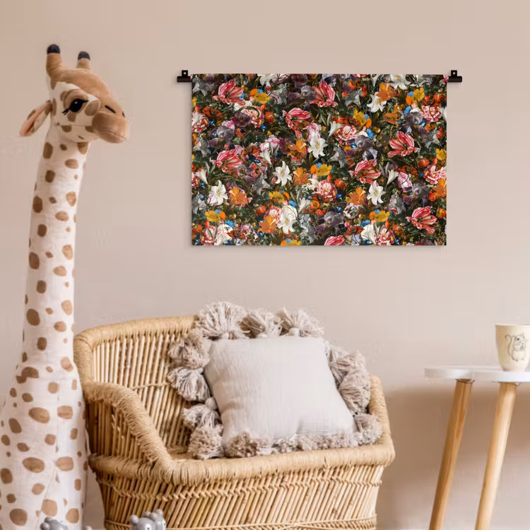 Wandkleed - Bloemen - Vlinder - Design - Kunst - Abstract - Schilderij - Oude meesters — 5