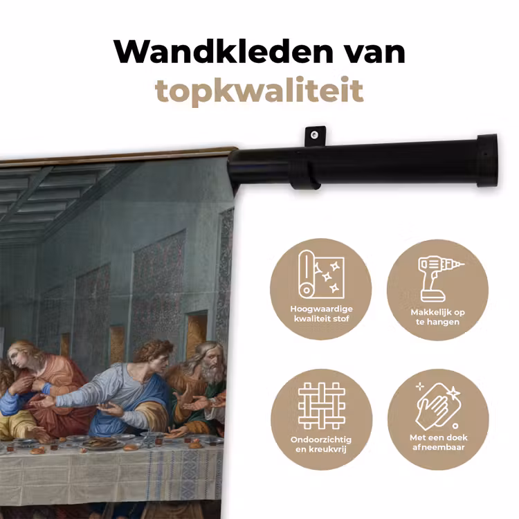 Wandkleed - Het laatste avondmaal - Leonardo da Vinci — 3