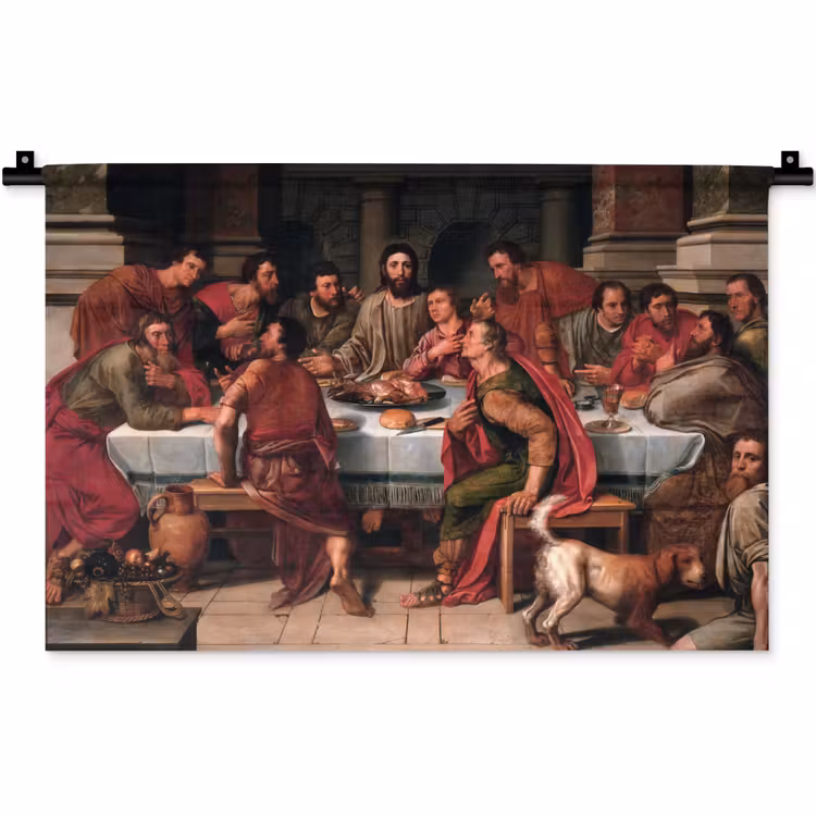 Wandkleed - Het laatste avondmaal - Schilderij van Willem Key — 1