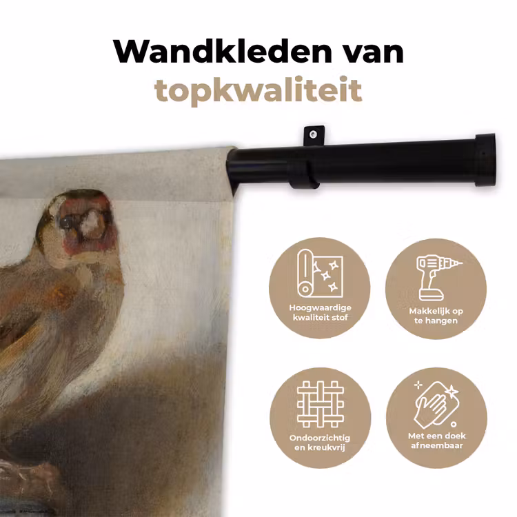 Wandkleed - Het puttertje - Carel Fabritius — 3
