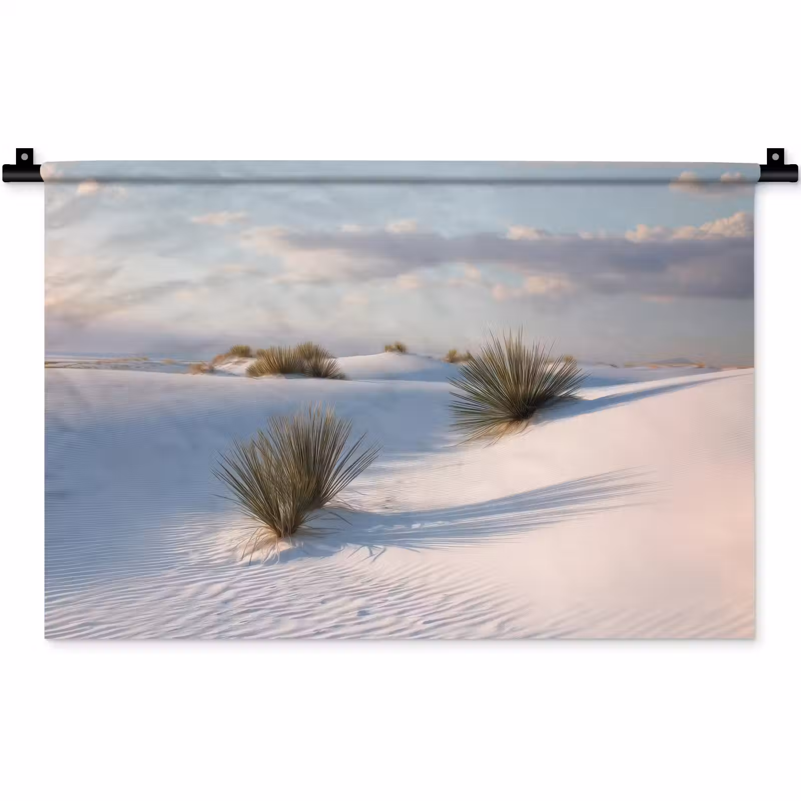 Wandkleed - Duinen - Gras - Wolken - Beige — 1