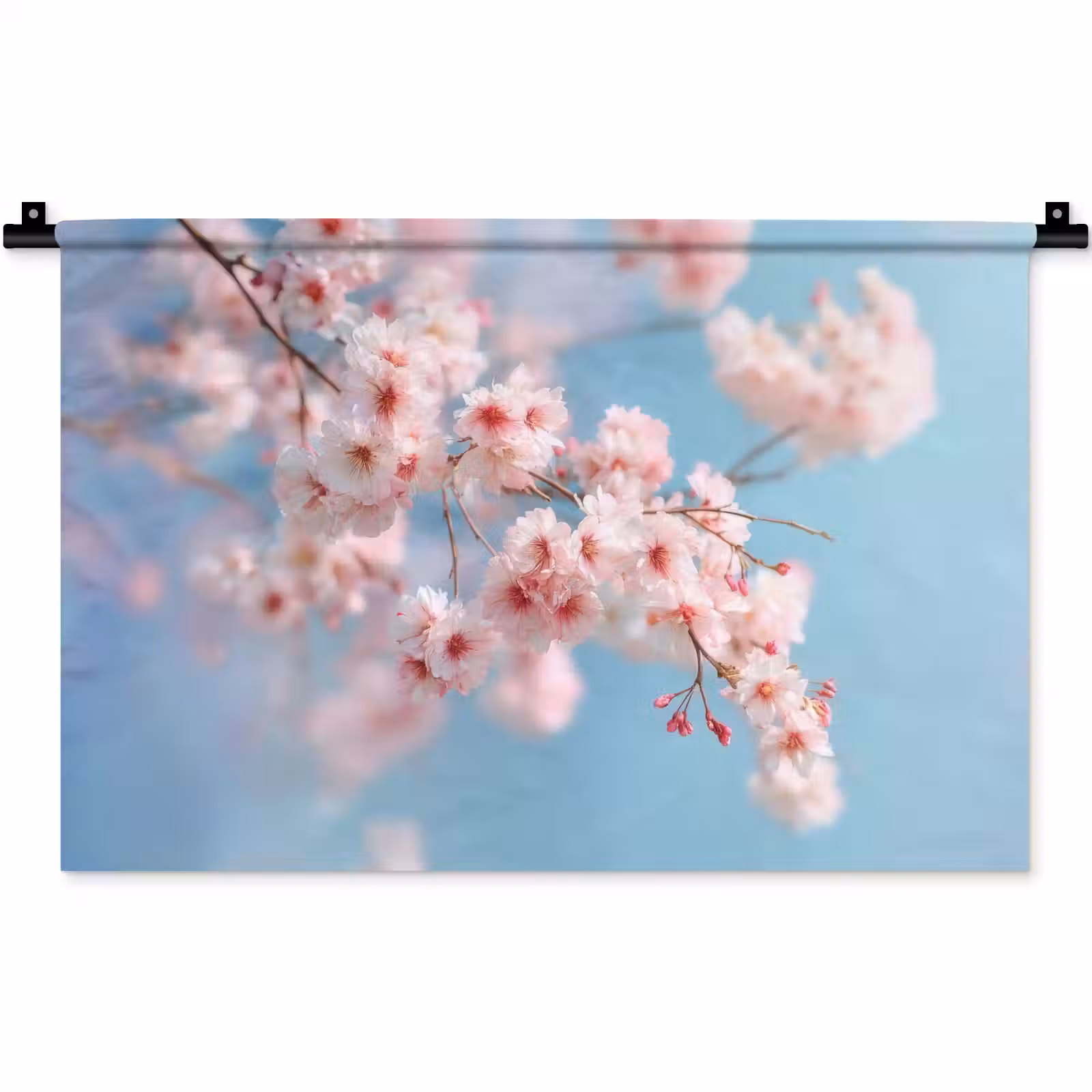 Wandkleed - Takken - Bloesems - Roze — 1